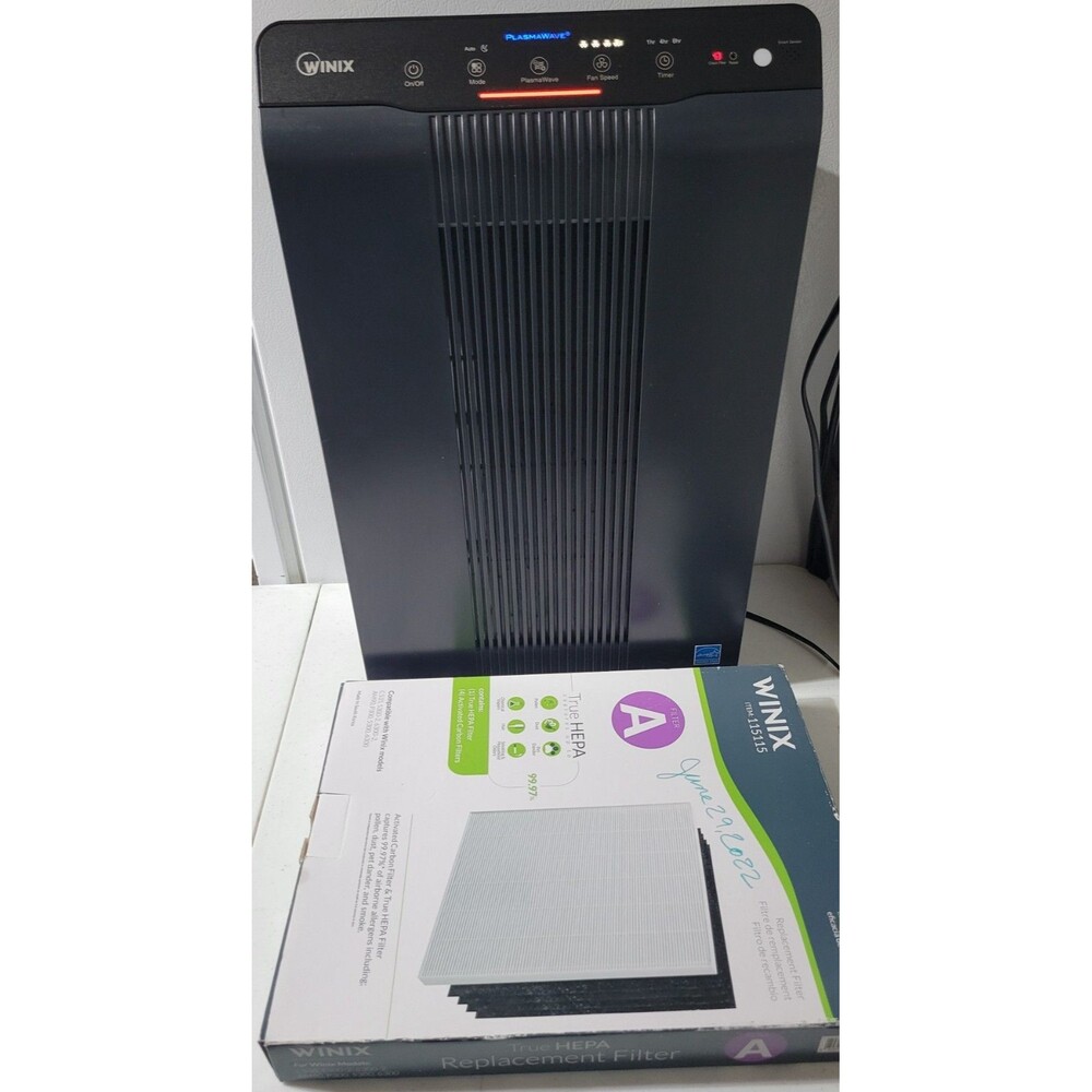 Winix 6300-2 PlasmaWave Black Air Purifier With True HEPA & Smart Sensor/ Tested